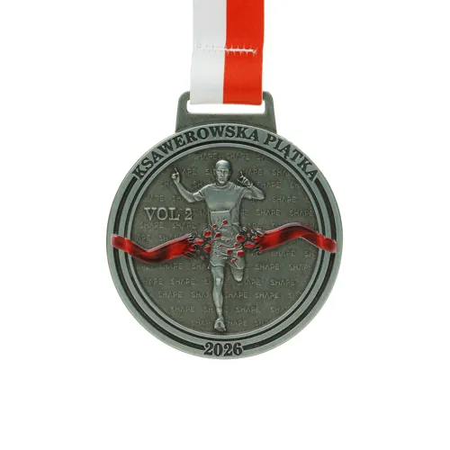 3D medaile ze zinko-hliníkové slitiny — trofej pro vítěze závodu